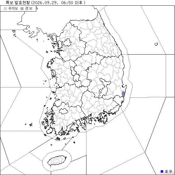 특보 지도