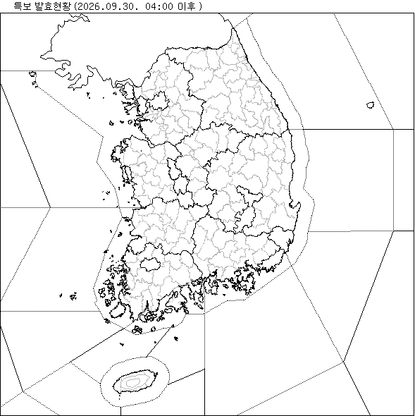 특보 지도