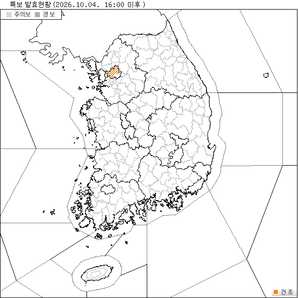 특보 지도